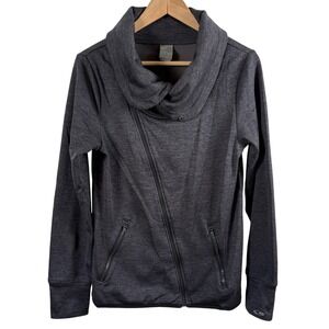 Champion Women's Gray Duo Dry Funnel-Neck Full-Zip‎ Jacket Size M Athleisure